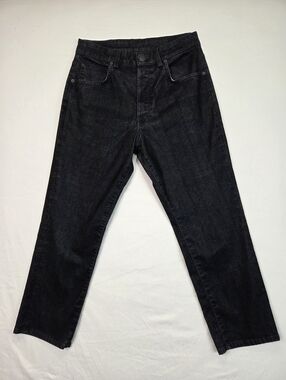 6397 Black Velvet Feel Jeans Size 27 Soft Premium Denim Straight Leg
